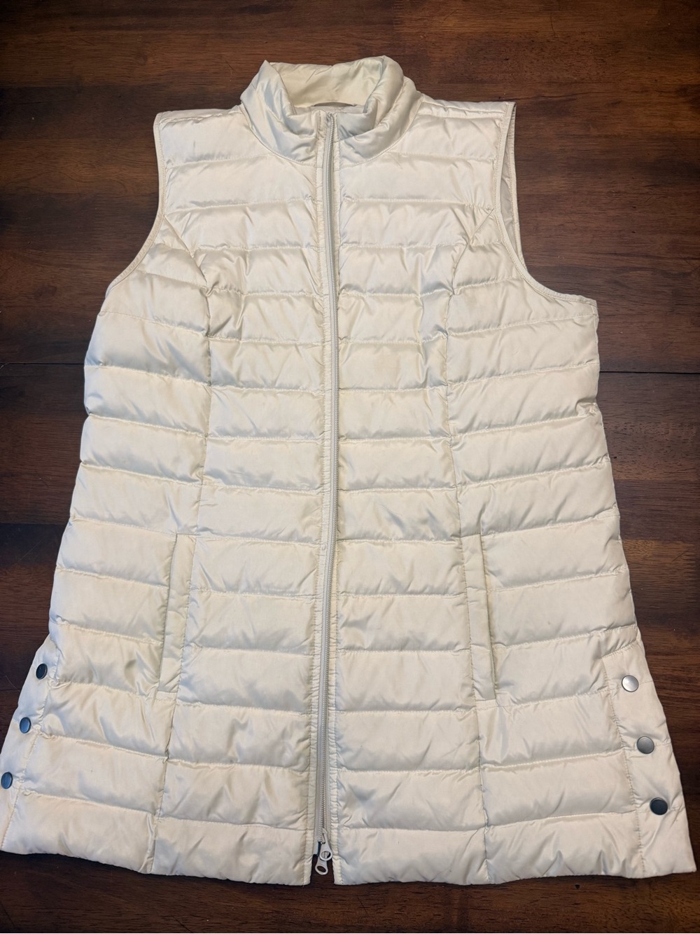 J. Jill Cream Down Quilted Vest
